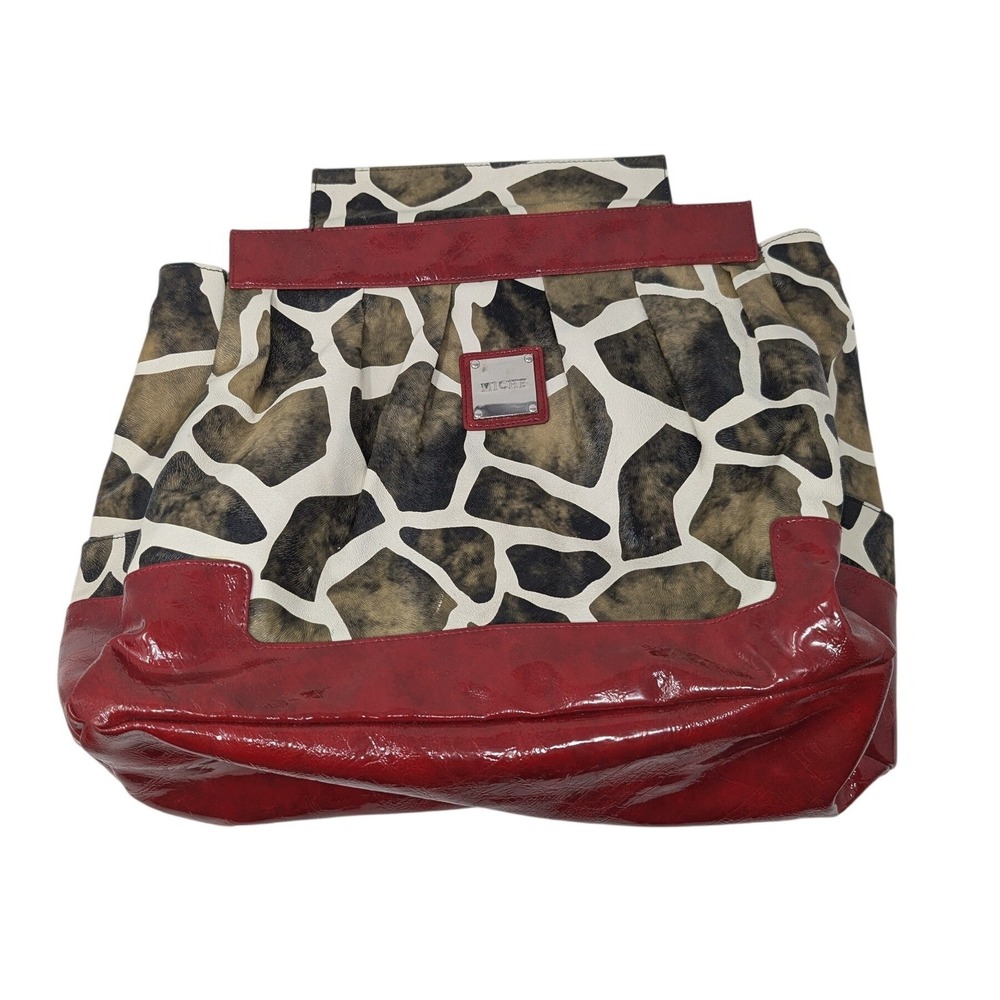 Miche‎ LEXI Prima Giraffe Handbag Shell Patent Trim Animal Print Safari Bold